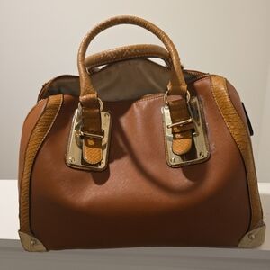 Elegant Brown Leather Handbag